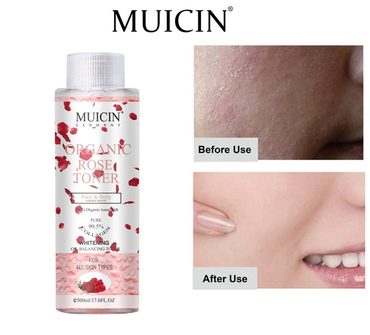 MUICIN - Organic Rose Petal Face & Body Toner - 300ml
